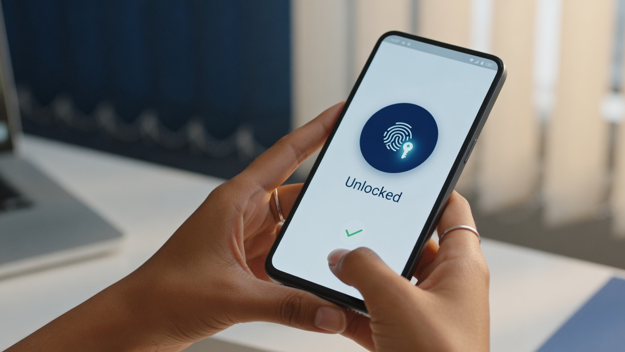 Passwordless unlock with passkey authentication