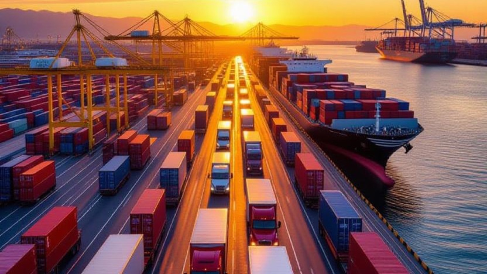 Port and terminal truck traffic