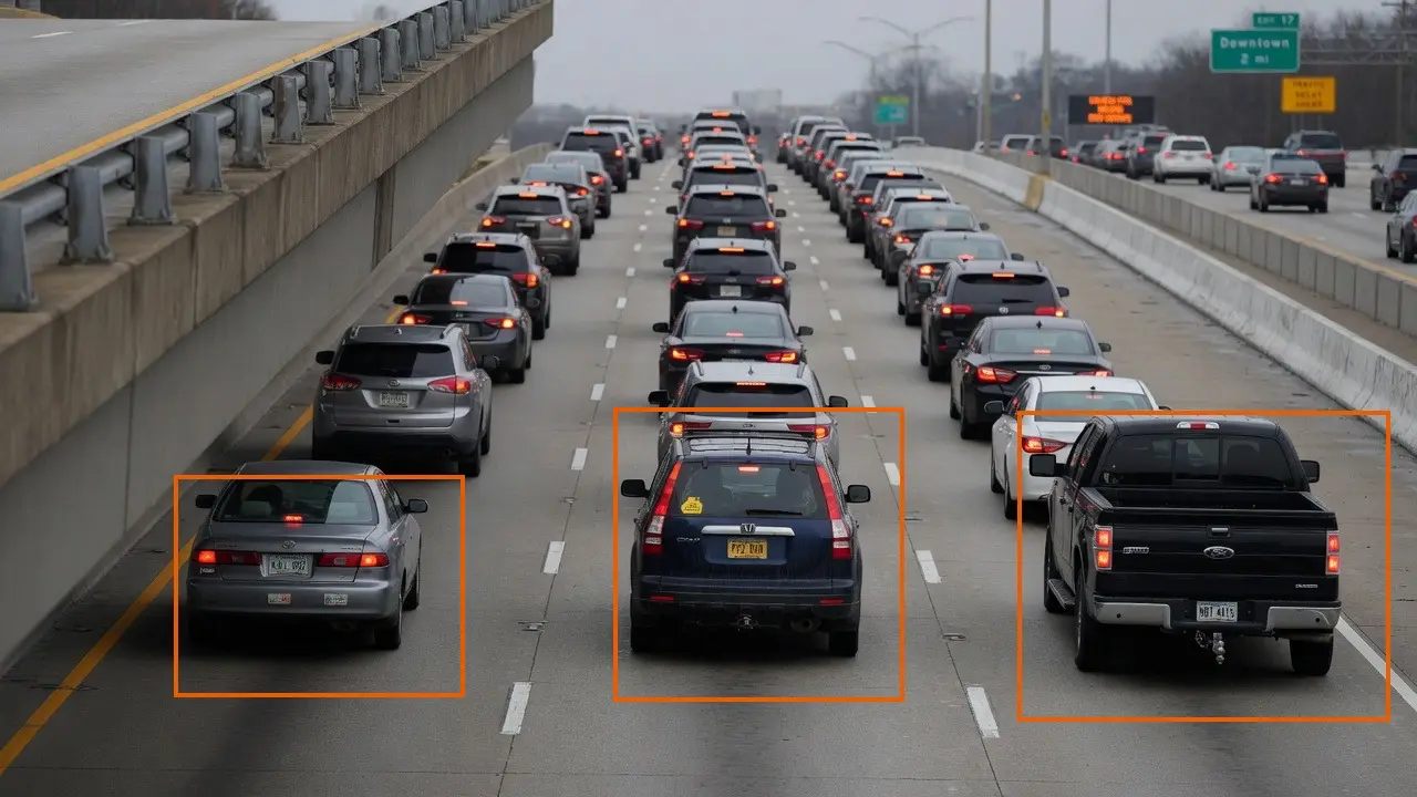End-of-queue detection to help prevent rear-end collisions