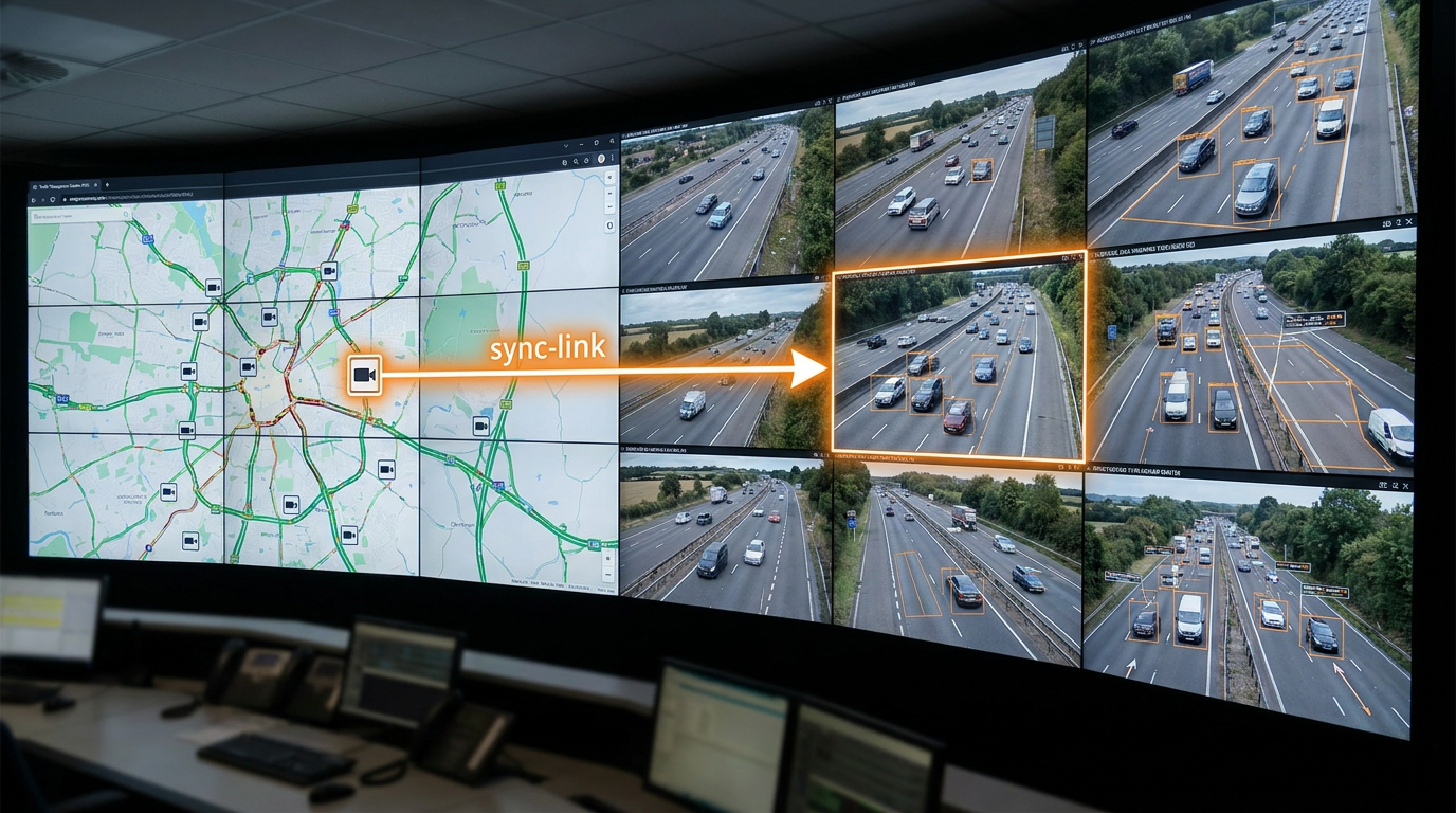Map and video tab stay in sync