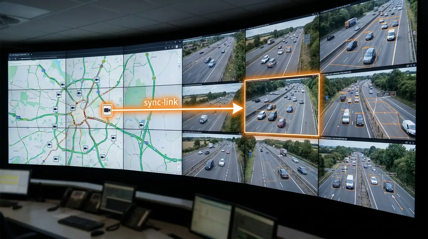 Map and video tab stay in sync