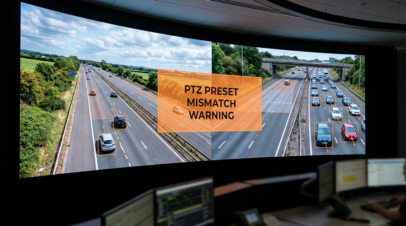Preset edit warnings for PTZ operators