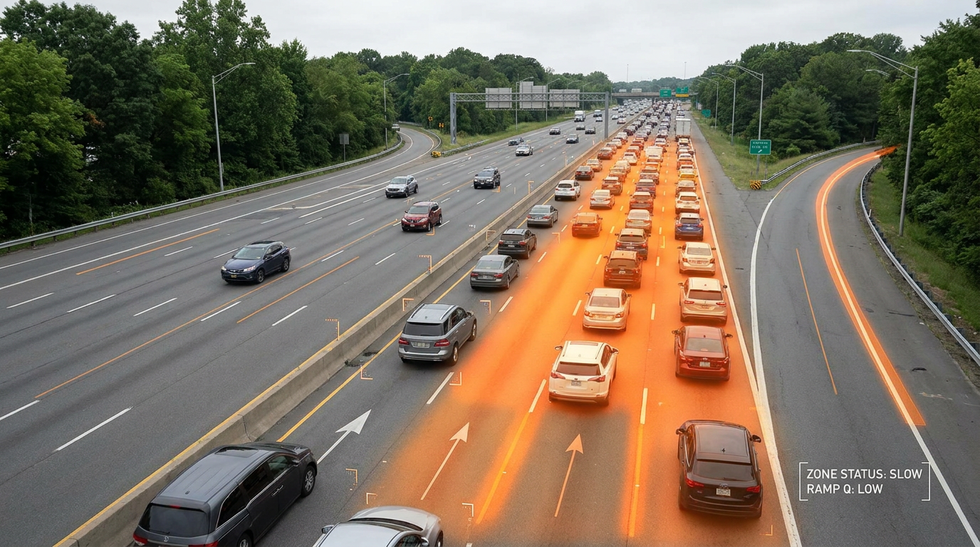 Prioritize congestion over queue detection on highways