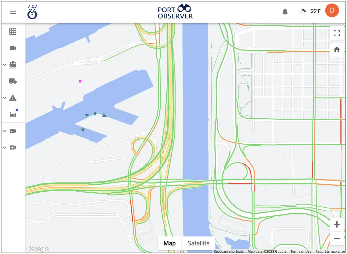 Port traffic view