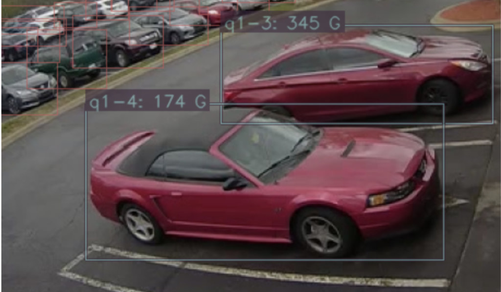 Vehicles waiting in drive-thru queue