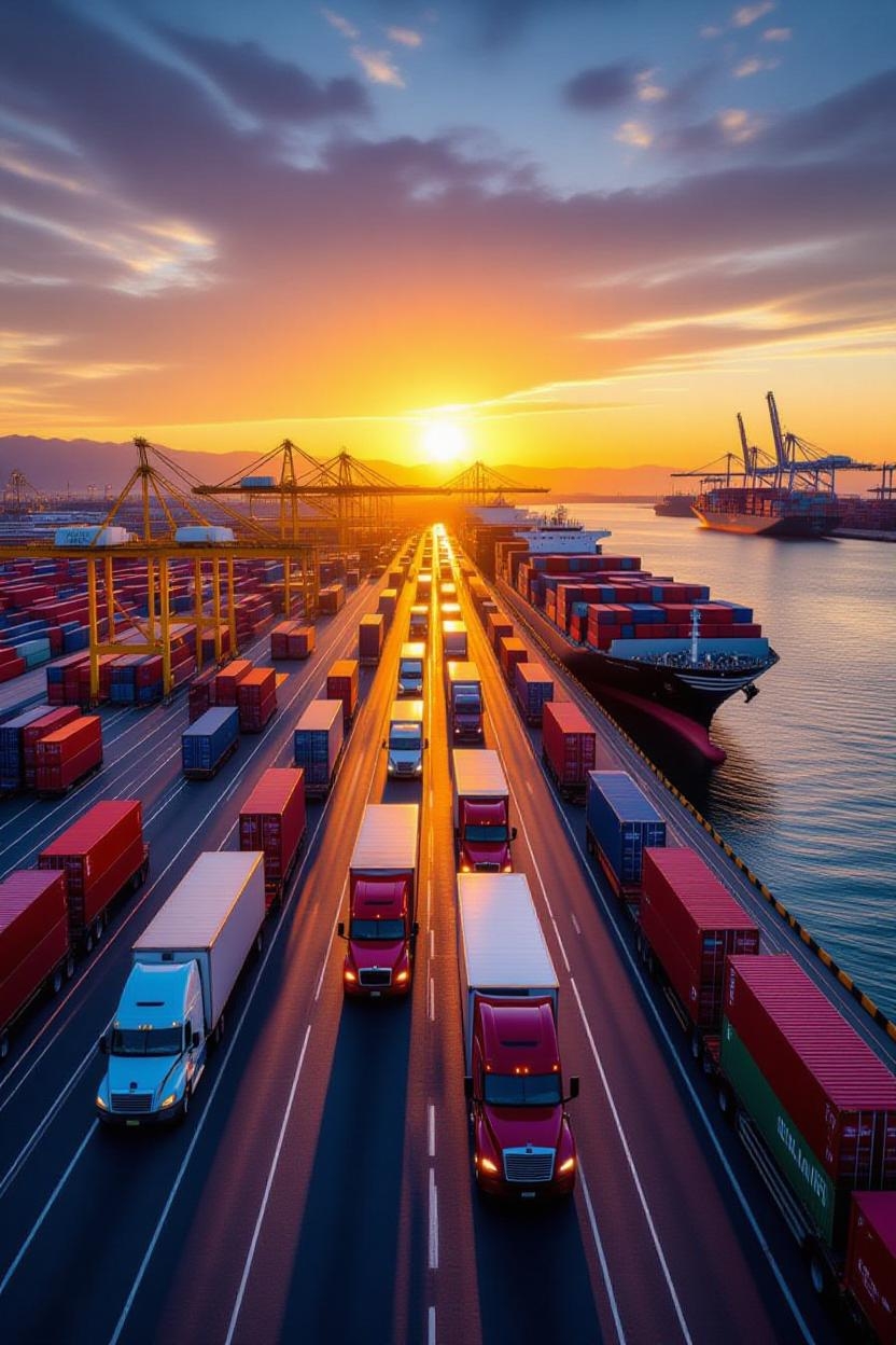 Port truck queuing analytics